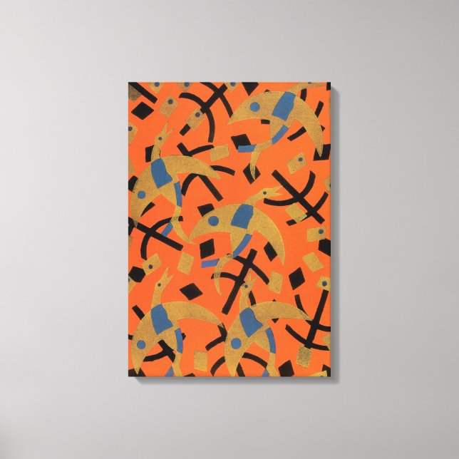 Vintage Art Deco Jazz Leinwanddruck (Vorderseite)