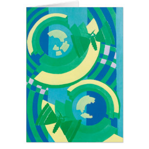 Vintage Art Deco Jazz Pochoir-Garten Schmetterling