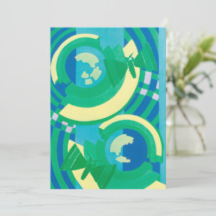 Vintage Art Deco Jazz Pochoir-Garten Schmetterling