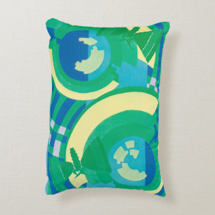 Vintage Art Deco Jazz Pochoir Garten Schmetterling Dekokissen