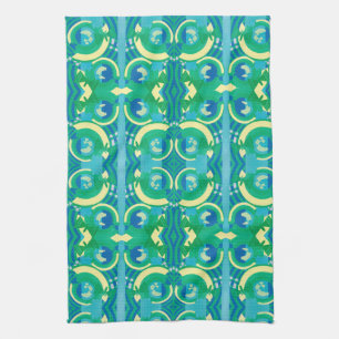 Vintage Art Deco Jazz Pochoir Garten Schmetterling Geschirrtuch