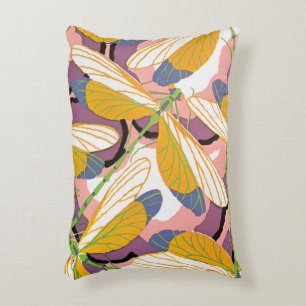 Vintage Art Deco Jazz Pochoir-Gartenschmetterlinge Zierkissen