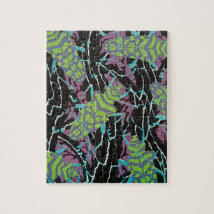 Vintage Art Deco Jazz Pochoir Käfer im Garten Puzzle