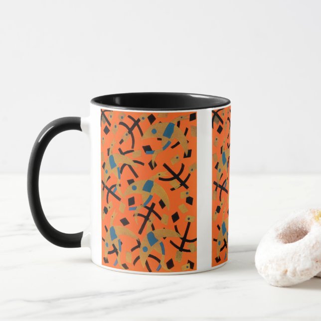 Vintage Art Deco Jazz Tasse (Mit Donut)