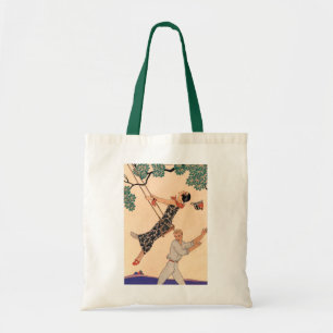 Vintage Art Deco Liebe, Die Schaukel von George Ba Tragetasche
