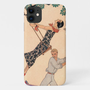 Vintage Art Deco Liebe, The Swing von George Barbi Case-Mate iPhone Hülle