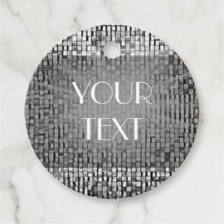 Vintage Art Deco Mosaik Benutzerdefinierter Text Geschenkanhänger
