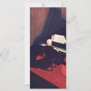 Vintage Art Deco Musiklounge Klavierspieler Pianis
