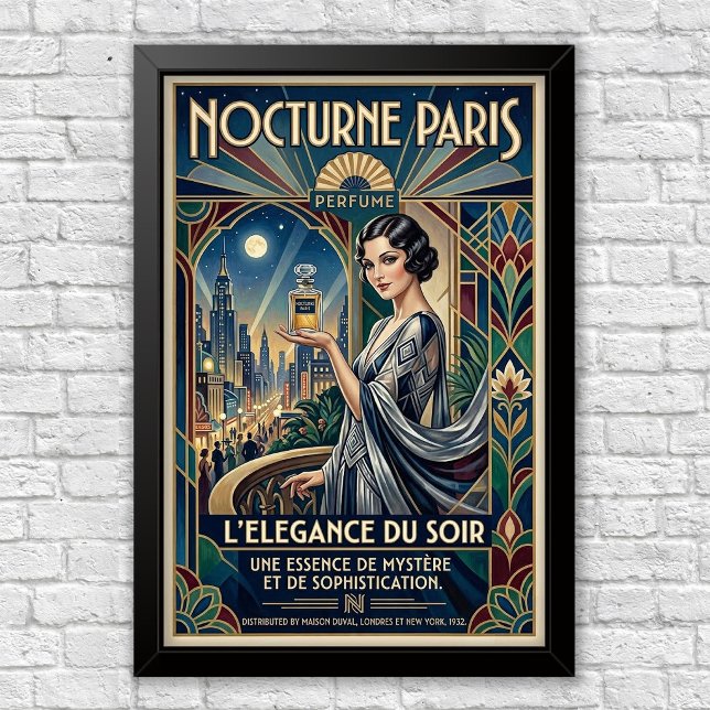 Vintage Art Deco Parfümwerbeposter Poster (Von Creator hochgeladen)