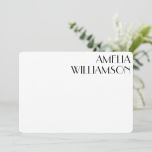 Vintage Art Deco Personalisiert Stationery  Mitteilungskarte