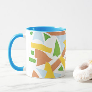 Vintage Art Deco Pochoir Jazz Geometrische Formen Tasse