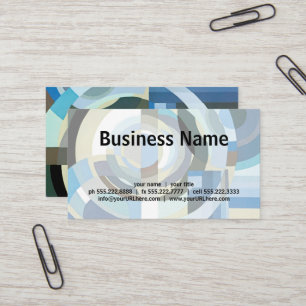 Vintage Art Deco Pochoir Jazz Geometrische Formen Visitenkarte