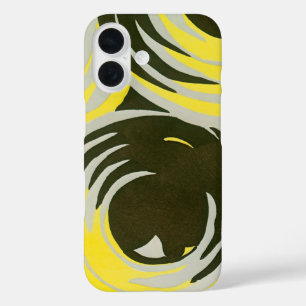 Vintage Art Deco Pochoir Jazz geometrische Kreise iPhone 16 Hülle