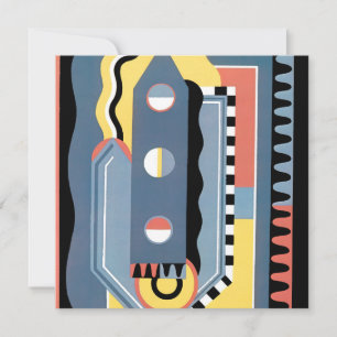 Vintage Art Deco Pochoir Jazz Geometrische Muster