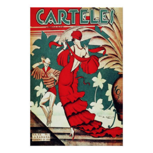 Vintage Art Deco - Poster - Karibische Tänzerin
