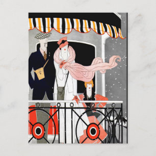 VINTAGE ART DECO REISE "THE EILS" POSTKARTE
