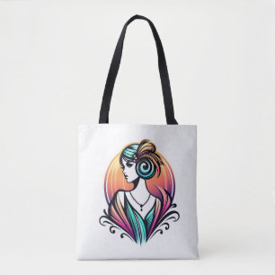 Vintage Art Deco Sirene: Lebendige Flapper-Eleganz