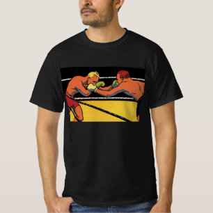 Vintage Art Deco Sport Boxen, Boxer beim Schlagen T-Shirt