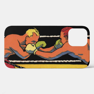Vintage-Art-Deco-Sportboxen, Boxer beim Schlagen Case-Mate iPhone Hülle