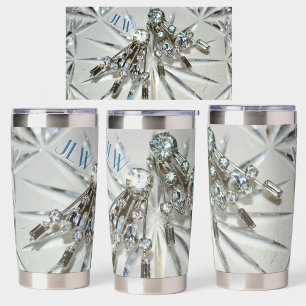 Vintage Art Deco Strasssteine Elegant Glamourös Thermobecher