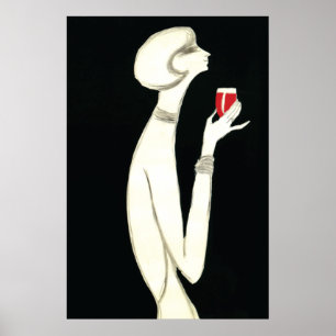 Vintage Art Deco ~ Villemot für Campari 1977 Poster