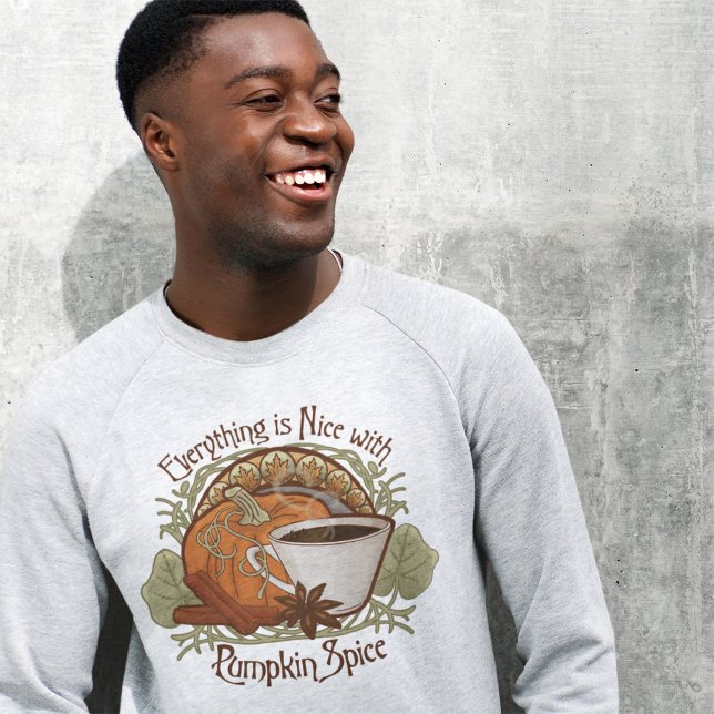 Vintage Art des Pumpkin-Gewürzes Sweatshirt (Pumpkin Spice Coffee Sweatshirt - Vintage Style Design
)