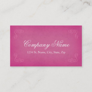 Vintage Art-elegante rosa Geschäfts-Karten Visitenkarte