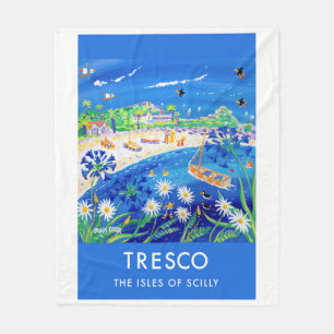 Vintage Art-Fleecedecke, Tresco durch Fleecedecke
