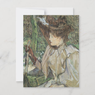 Vintage Art, Frau mit Handschuhen von Toulouse Lau