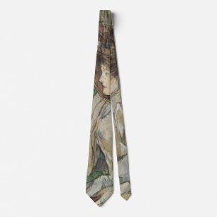 Vintage Art, Frau mit Handschuhen von Toulouse Lau Krawatte