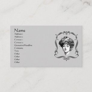 Vintage Art Gibson Girl Business Card Visitenkarte