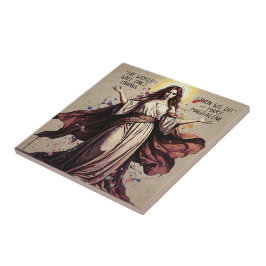 Vintage Art Maria Magdalena Zitat Fliese