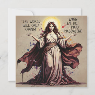 Vintage Art Maria Magdalena Zitat Karte