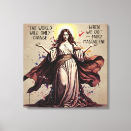 Vintage Art Maria Magdalena Zitat Leinwanddruck