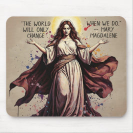 Vintage Art Maria Magdalena Zitat Mousepad