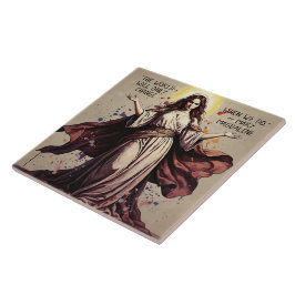 Vintage Art Mary Magdalene Quote Fliese