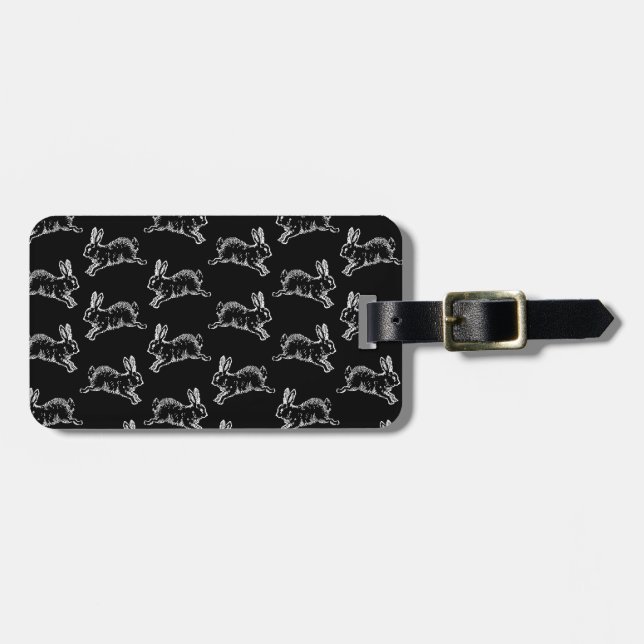 Vintage Art-niedliche Gepäckanhänger (Vorderseite horizontal)