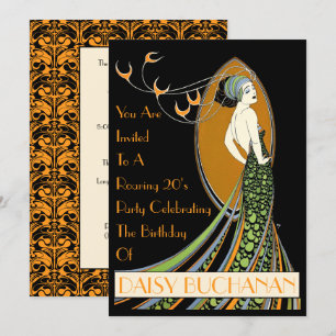 Vintage Art Nouveau 1920er Jahre Einladung