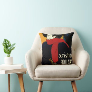 Vintage Art Nouveau Ambassadeurs, Toulouse Lautrec Kissen