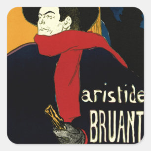 Vintage Art Nouveau Ambassadeurs, Toulouse Lautrec Quadratischer Aufkleber