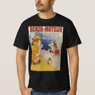 Vintage Art Nouveau, Benzo Moteur von Jules Cheret T-Shirt