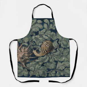 Vintage Art Nouveau Botanische Schnecke Antik Schürze