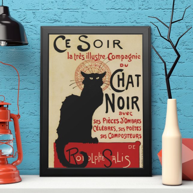Vintage Art Nouveau, Ce Soir Chat Noir Schwarze Ka Poster (Von Creator hochgeladen)