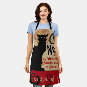 Vintage Art Nouveau, Ce Soir Chat Noir Schwarze Ka Schürze