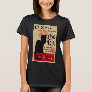 Vintage Art Nouveau, Ce Soir Chat Noir Schwarze Ka T-Shirt