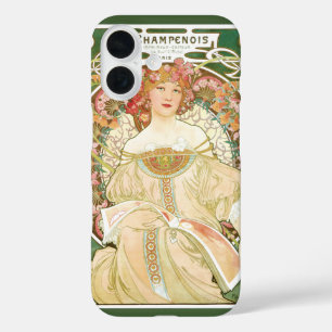 Vintage Art Nouveau, Champenois von Alphonse Mucha iPhone 16 Hülle