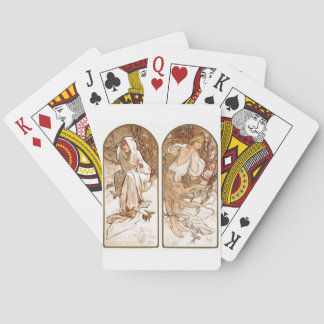 Vintage Art Nouveau Damen Spielkarten