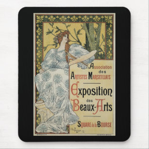 Vintage Art Nouveau, Exposition des Beaux Arts Mousepad