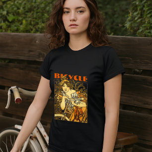 Vintage Art Nouveau Fahrradwerbung von Alphonse Mu T-Shirt