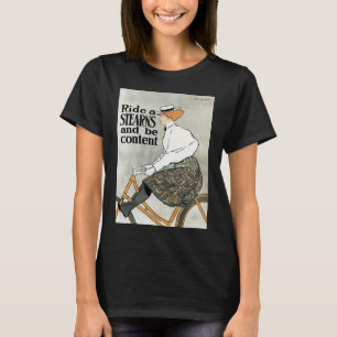Vintage Art Nouveau, Fahrt auf Sterns Bicycles Fah T-Shirt